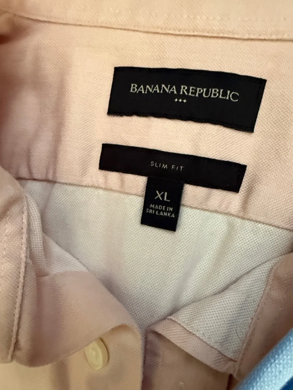 Banana Republic Bundle of 2 Light Blue and Soft Pink Dress Shirts